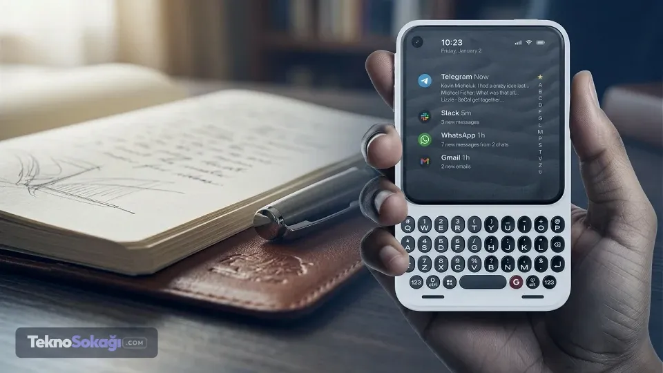 BlackBerry efsanesi geri dönüyor: Fiziksel klavyeli Android telefon tanıtıldı