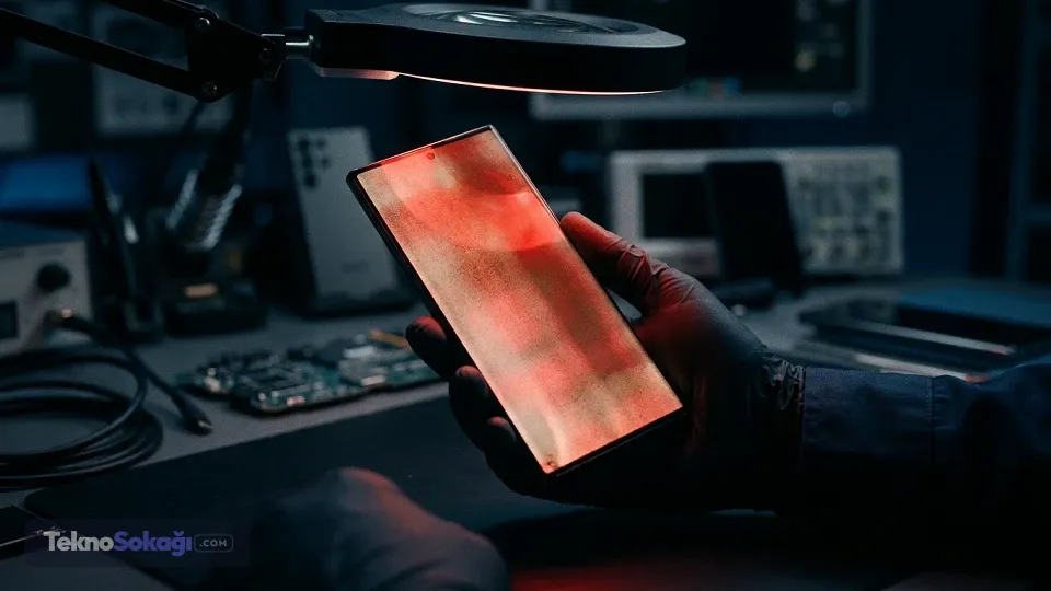 Galaxy S26 Ultra ekranındaki arıza gündeme geldi: Bazı cihazlarda kırmızı leke ortaya çıktı