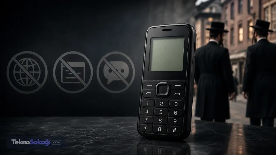 Yahudilerin kullandığı bu telefonlarda internet ve sosyal medya yok